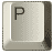 Буквы на кнопочках клавиатуры P