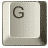 Буквы на кнопочках клавиатуры G
