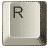 Буквы на кнопочках клавиатуры R