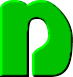 Зеленый алфавит. D