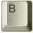 Буквы на кнопочках клавиатуры B
