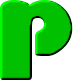 Зеленый алфавит. P