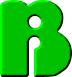  <b>Зеленый</b> алфавит. B  гифка анимация