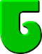  <b>Зеленый</b> алфавит. T  гифка анимация