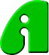  <b>Зеленый</b> алфавит. A  гифка анимация