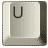 Буквы на кнопочках клавиатуры U