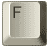Буквы на кнопочках клавиатуры F
