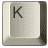 Буквы на кнопочках клавиатуры K