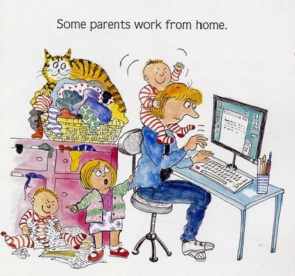 14 мая - День фрилансера! Родители работают дома!