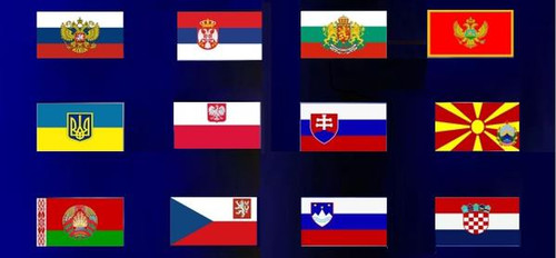 25 июня День дружбы и единения славян. Флаги славянских н...