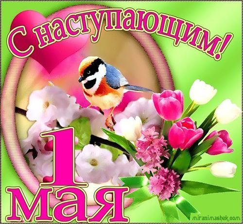 С наступающим 1 мая!